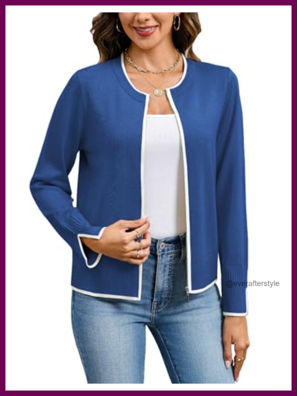 Totatuit Womens Long Sleeve Zip Up Knit Cardigan Sweater Viscose